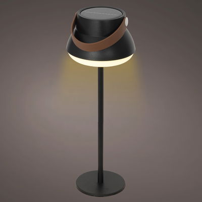 Solar-Tischlampe, schwarz, Höhe ca. 36,5 cm