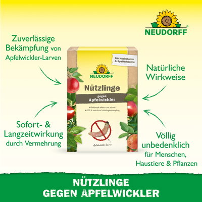 Neudorff Bestell-Set Nützlinge gegen Apfelwickler, 5 Mio Stück Neudorff Bestell-Set Nützlinge gegen Apfelwickler, 5 Mio Stück