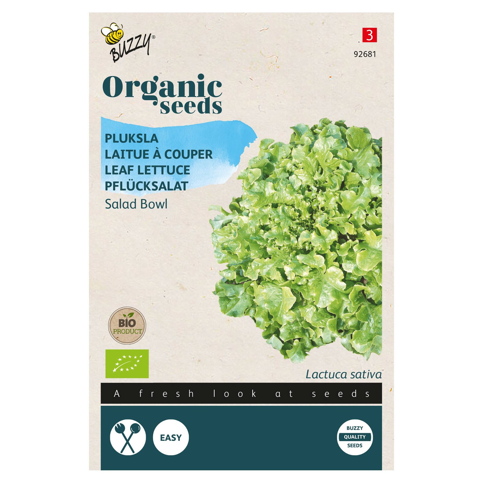 Gemüsesamen, Pflücksalat 'Salad Bowl', grün, 1 g