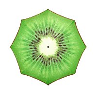 Sonnenschirm 'Basic Frucht', Ø ca. 200 cm, Kiwi