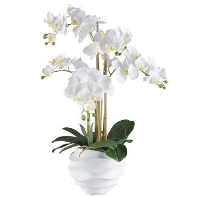 Kunstpflanze Phalaenopsis, weiß, Höhe ca. 70 cm