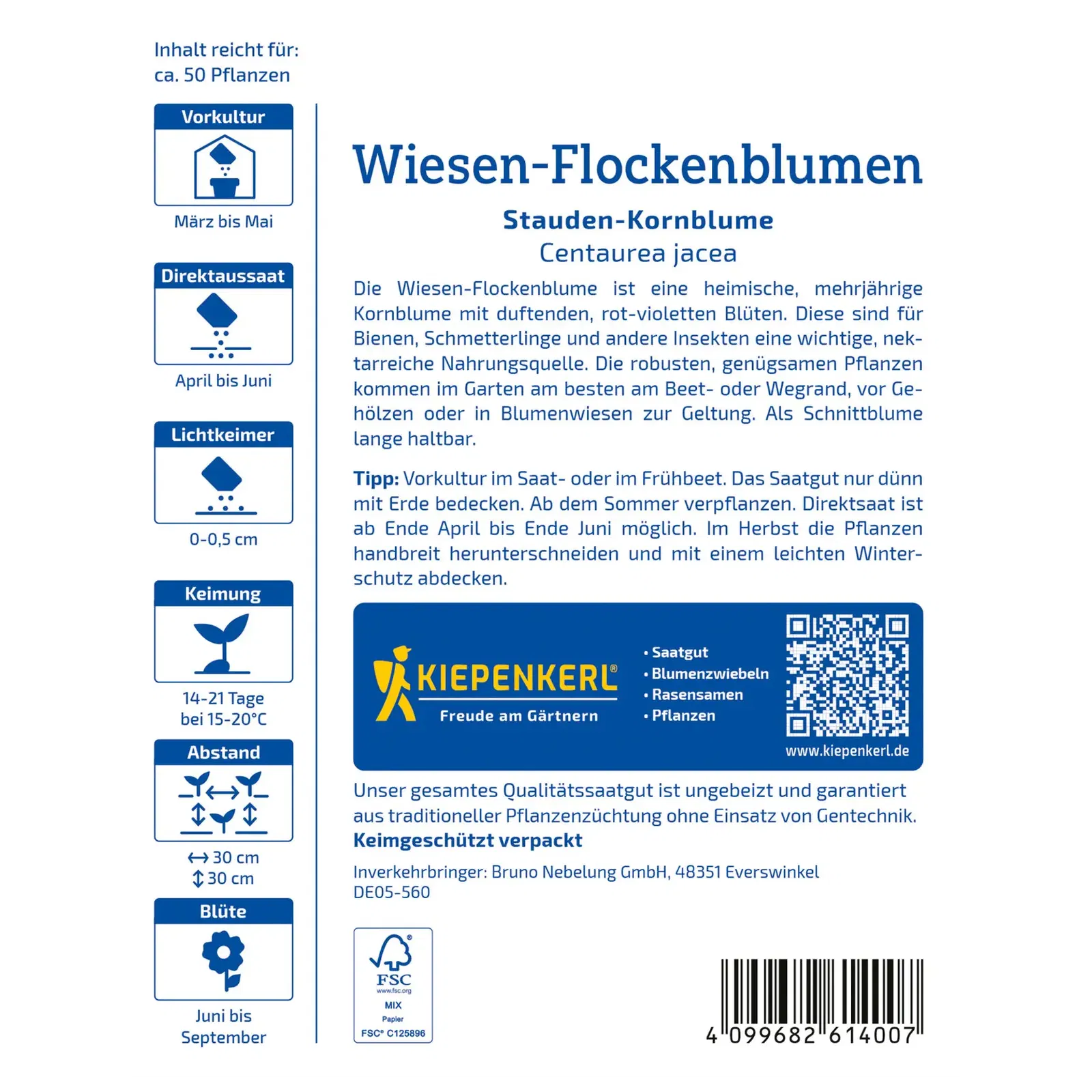Kiepenkerl Saatgut Wiesen-Flockenblumen