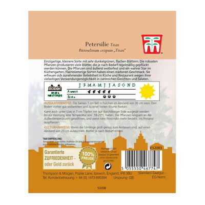 Petersilie Titan / dunkelgrün, regelmäßig verzehrbar, wetterfest Petersilie Titan / dunkelgrün, regelmäßig verzehrbar, wetterfest