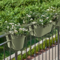 Euro 3 Plast Balkon-Hängetopf 'Be Up Duo', rosmarin, ca. 33 x 25 x H 25 cm Euro 3 Plast Balkon-Hängetopf 'Be Up Duo', rosmarin, ca. 33 x 25 x H 25 cm