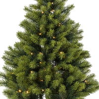 Künstlicher Weihnachtsbaum im Topf mit LED-Beleuchtung, Höhe ca. 90 cm