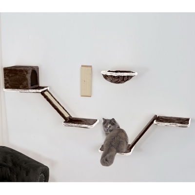 Silvio Design Katzen-Kletterwand, 8-teilig, dunkelgrau-hellgrau Silvio Design Katzen-Kletterwand, 8-teilig, dunkelgrau-hellgrau