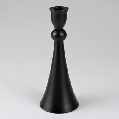 Kerzenständer, schwarz, Alu, Höhe ca. 20 x Ø 8 cm Kerzenständer, schwarz, Alu, Höhe ca. 20 x Ø 8 cm