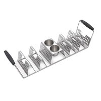 Weber Taco-Rack, silber, ca. 9 x 15 x 40 cm