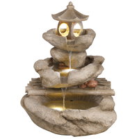 Kölle Brunnen 'Tim' inkl. Pumpe & Licht, beige, ca. 65 x 57 x 80 cm