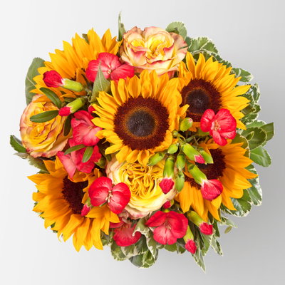 Blumenstrauß 'Viel Glück', handgebunden Blumenstrauß 'Viel Glück', handgebunden