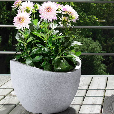 Scheurich Pflanzgefäß 'Wave Globe,' stony grey, ca. Ø 60 x H 44,7 cm Scheurich Pflanzgefäß 'Wave Globe,' stony grey, ca. Ø 60 x H 44,7 cm