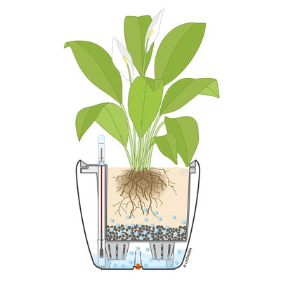 Lechuza 'Classico 70', weiß, ca. Ø 70 x H 64,5 cm