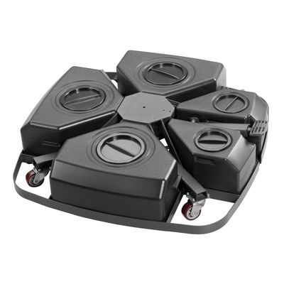 Schirmständer für Ampelschirme, fahrbar, mit Wasser befüllbar, schwarz