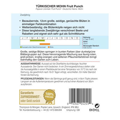 Thompson & Morgan Blumensamen Mohn Fruit Punch Thompson & Morgan Blumensamen Mohn Fruit Punch