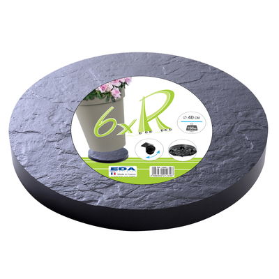 Eda Rolluntersetzer, grau, ca. Ø 40 x H 4,5 cm