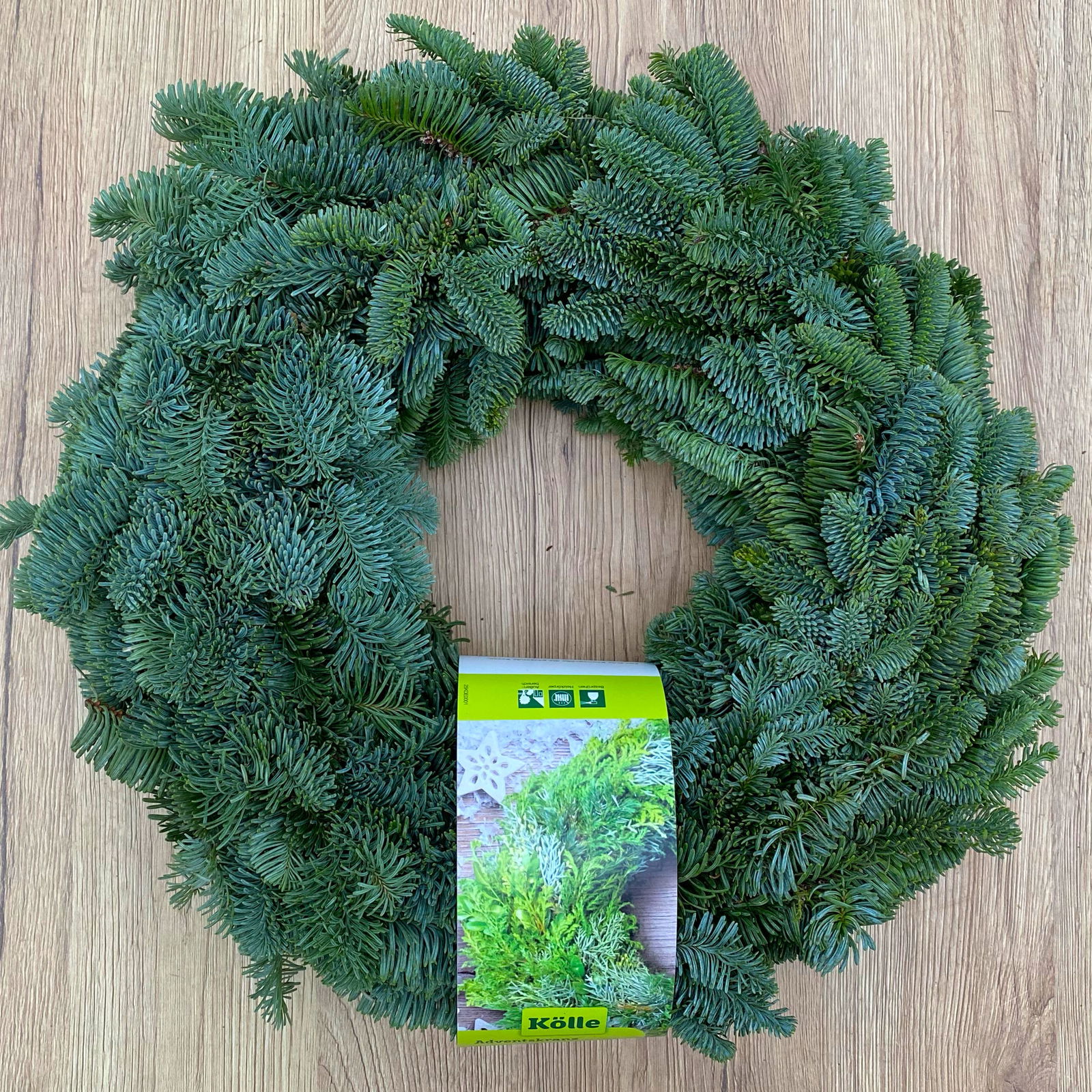 Adventskranz, Nobilistanne, rund gebunden, ca. 35 cm Ø