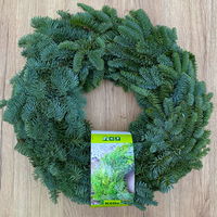 Adventskranz, Nobilistanne, rund gebunden, ca. 35 cm Ø