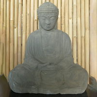 Buddha-Statue, Trockensteinguss, 53 x 40 x 65 cm