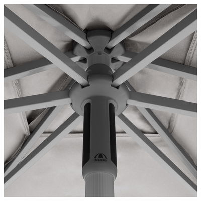 Doppler Sonnenschirm 'Act Neo Push Up', hellgrau, ca. 250 x 200 cm