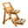 Blumentreppe, 2 Regale, FSC® Akazie, braun, ca. 47 x 28 x 28 cm