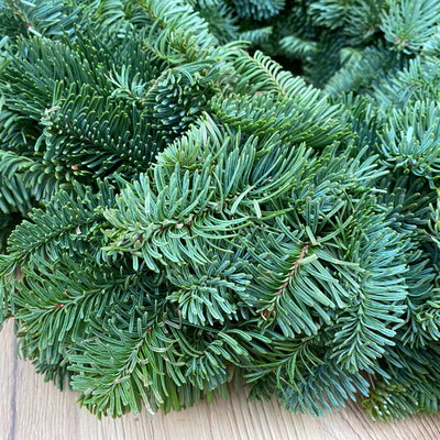 Adventskranz, Nobilistanne, rund gebunden, ca. 40 cm Ø Adventskranz, Nobilistanne, rund gebunden, ca. 40 cm Ø